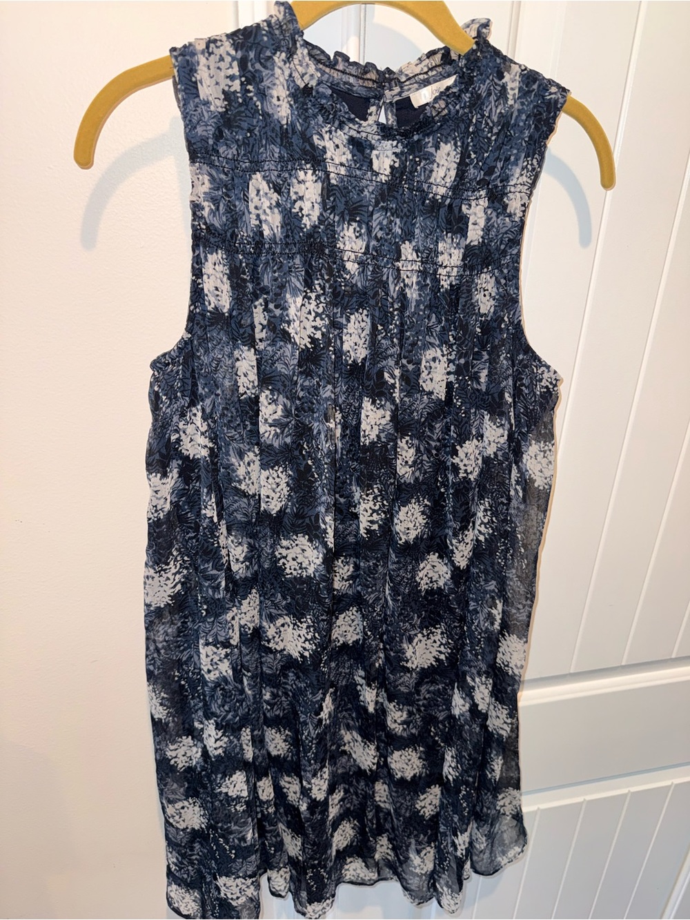 Joie NWT Baltic Print Ruffle Mini Dress S